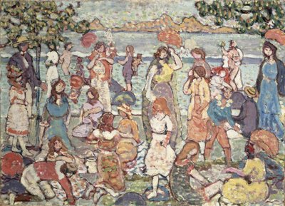 Landscape with Figures by Maurice Brazil Prendergast